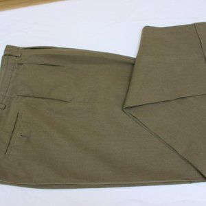BIG & TALL MENS SAGE GREEN CHINO CUFF PANTS  38 x 34 DOCKERS MICRO PATTERN PLEAT